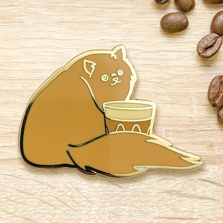 Broche Persian x Latte pour la vente par Cocktail Critters