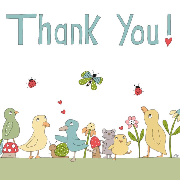 Dankeskarte für den Großhandel von Elle Bee Art Studio