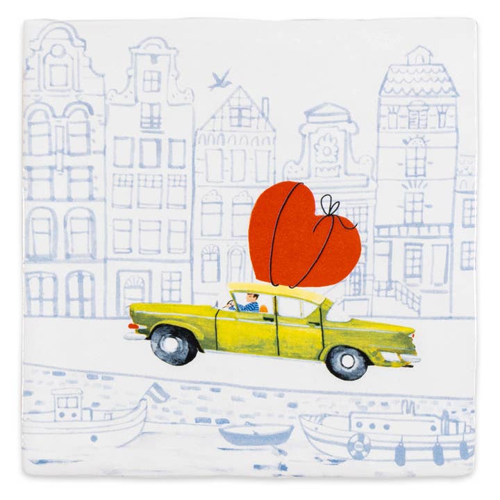 Love is on the way | StoryTiles art on tile for wholesale by StoryTiles