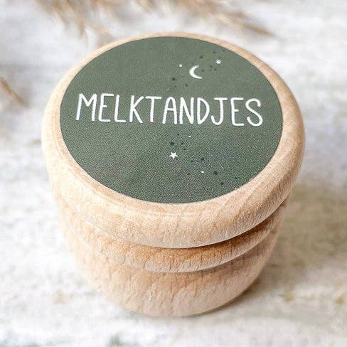 Baby Teething Box | Dark Green for wholesale by Fien & Feau