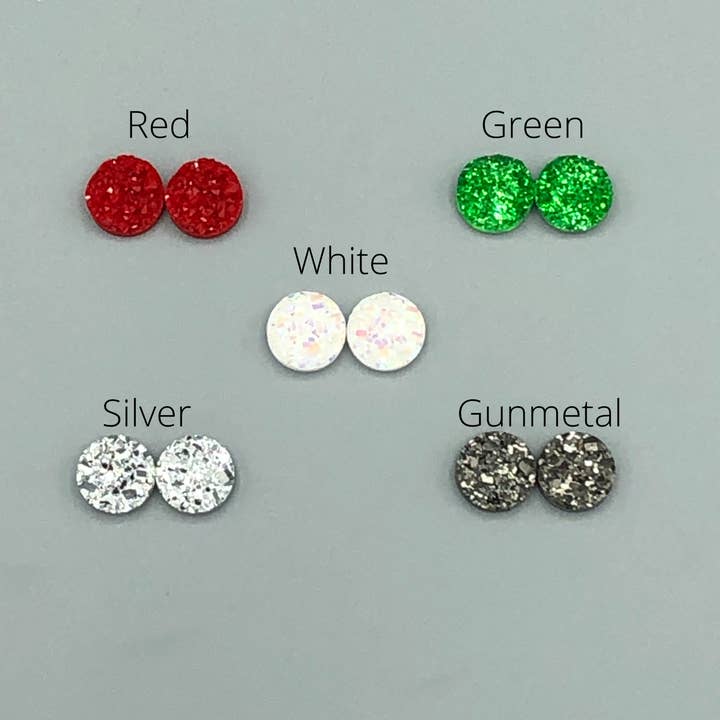Carly Lou - Wholesale Stud/Post Earrings - Christmas Teacher Earrings Teacher Gift - Nice List No Box