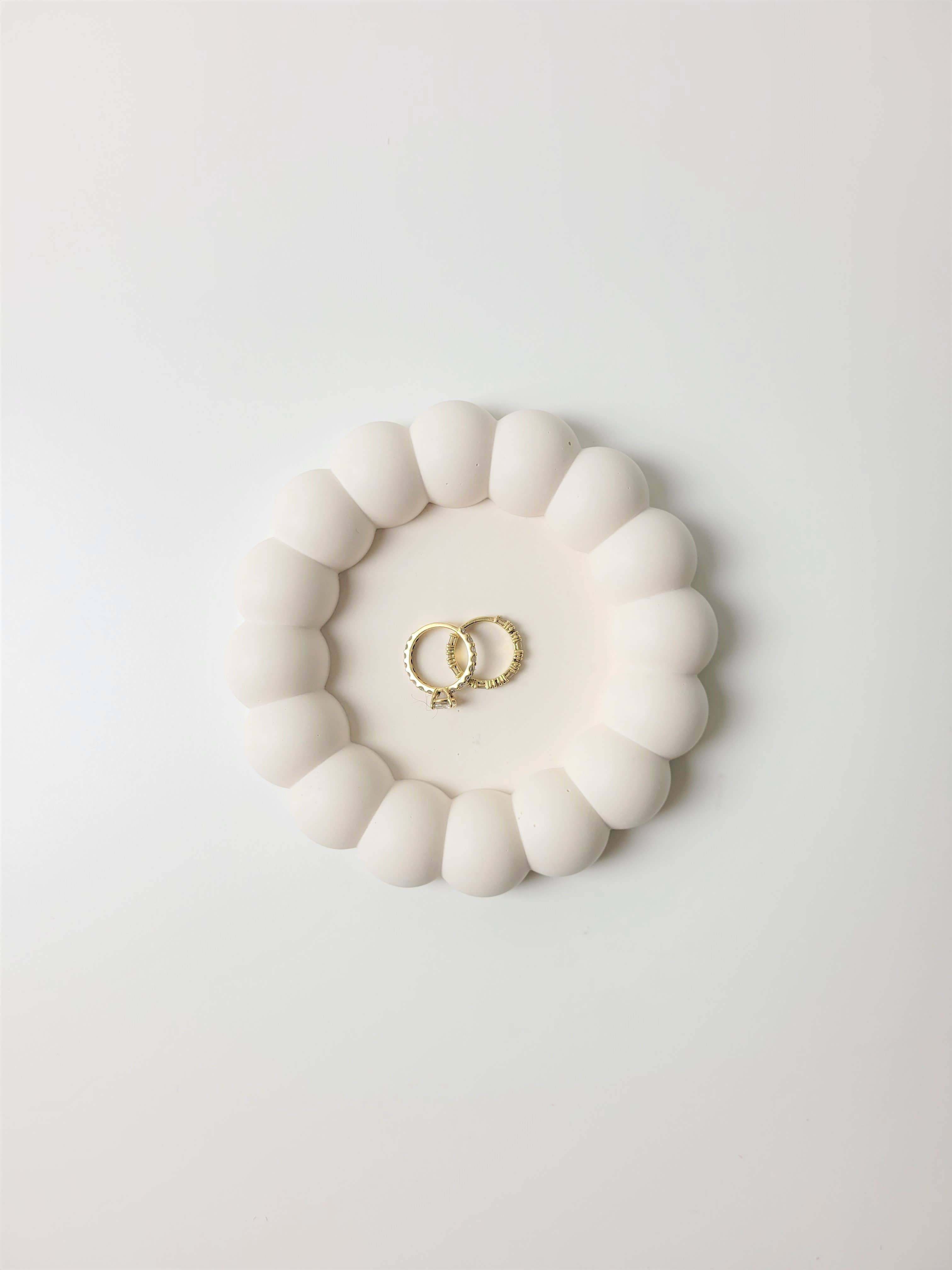 Three Springs Candle Co. - Wholesale Jewelry Dish - Mochi Donut Large bubble Jewelry trinket tray | dish1