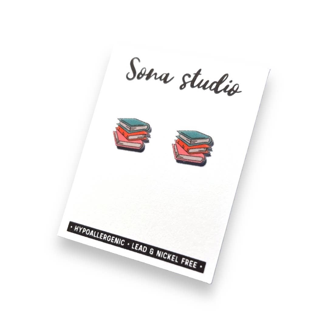 Sona Studio – Engroshandel Ørestikkere – Bright Book øreringe1