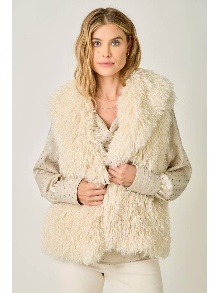 Mystree - Venta al por mayor Chaleco de abrigo - Mujer - Chaleco de Piel Sintética Peluda 6124210