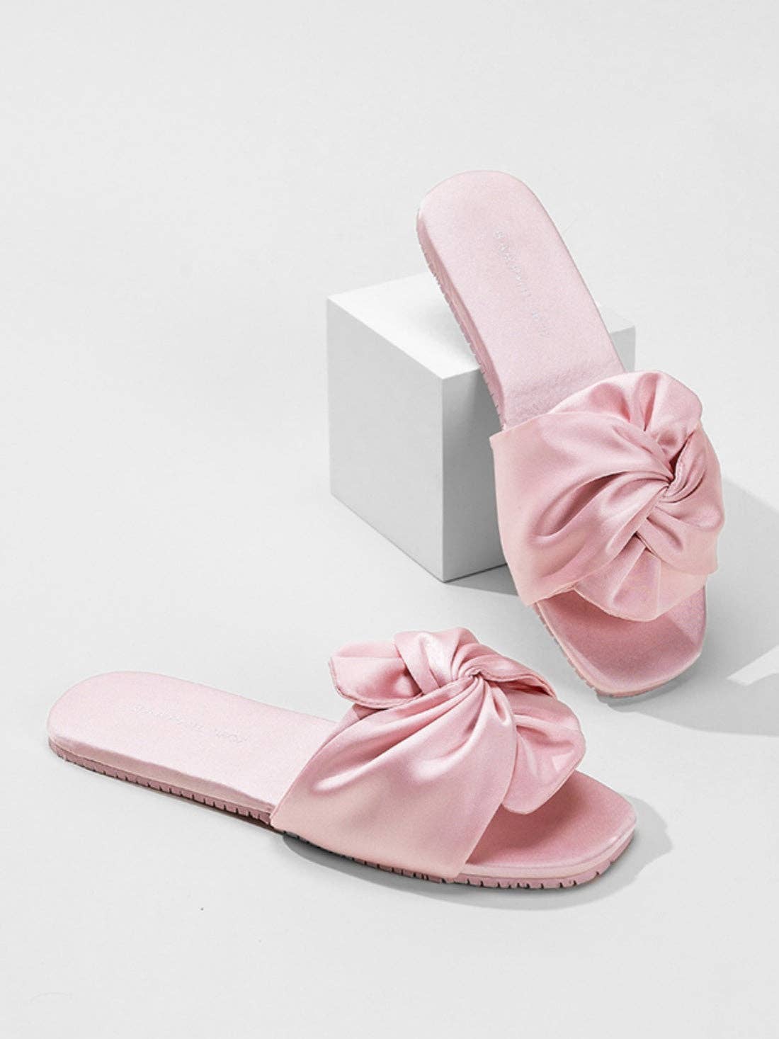 Ulivary - Wholesale Slippers - Women's - Luxury Silky Satin Bow Slippers for Home & Beach Style11