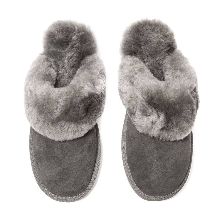 SUPA SNEAK DARK GREY WOMENS SLIPPER for wholesale by SUPASNUG