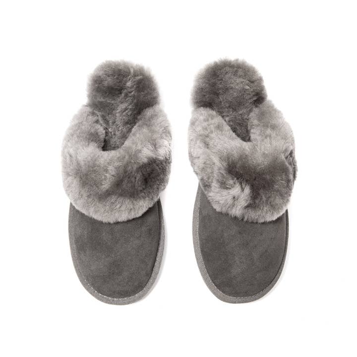 SUPA SNEAK DARK GREY WOMENS SLIPPER for wholesale by SUPASNUG