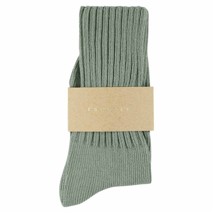 ESCUYER - Wholesale Socks - Women's - Women Crew Socks - Agave Green1