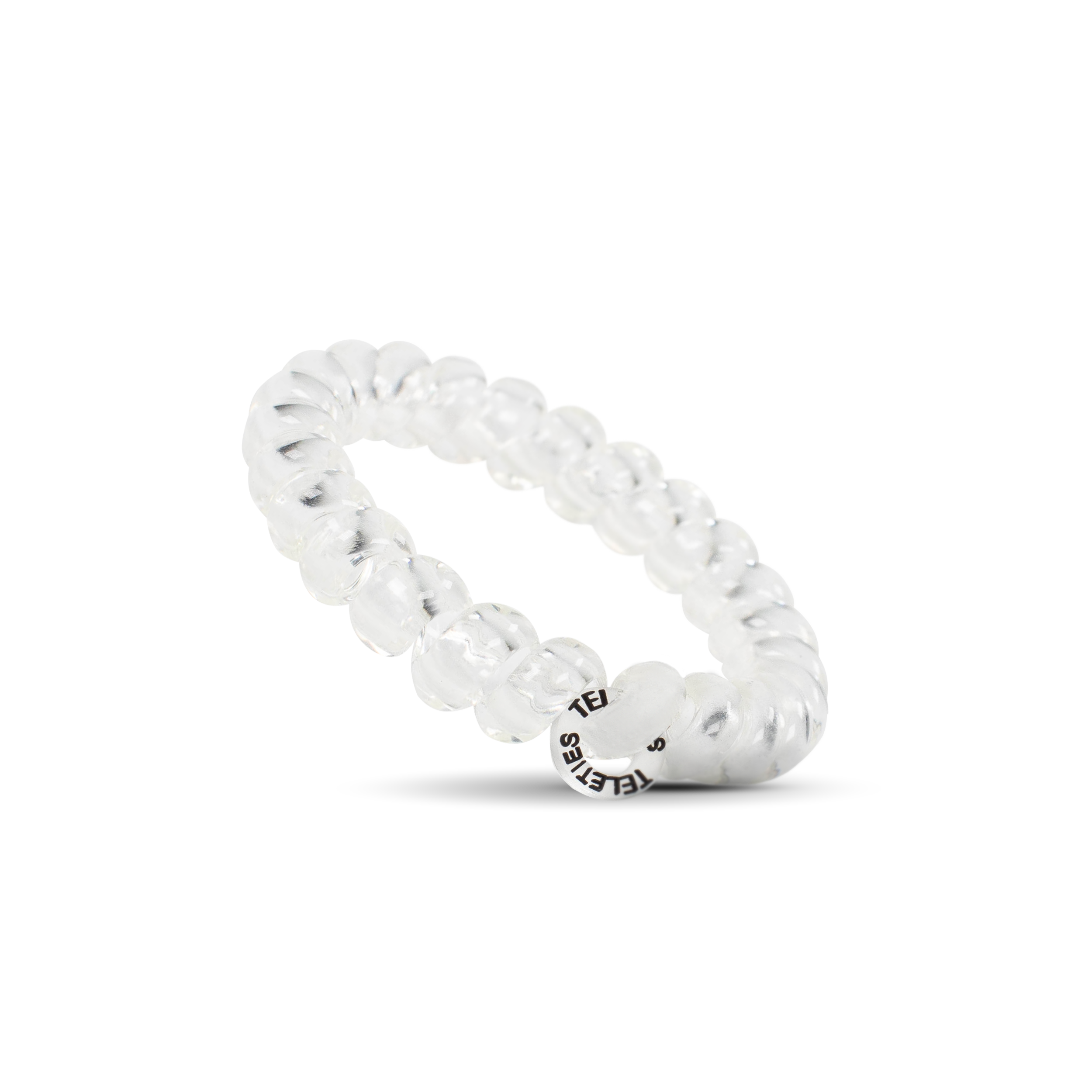 TELETIES – Großhandel Haargummi – Damen – Spiralförmige Haarspiralen | Groß | Kristallklare Haargummis1