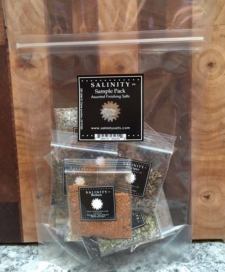 Sample Pack of Finishing Salts for wholesale by Salinity Finishing Salt