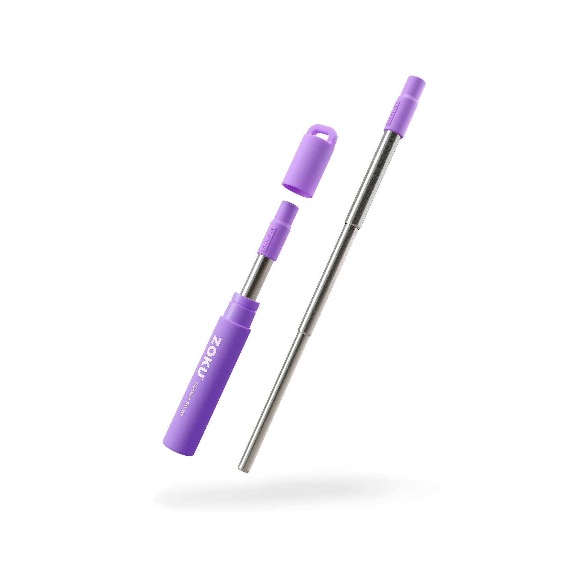 Zoku - Wholesale Drinking Straw - Two Tone Pocket Straw4