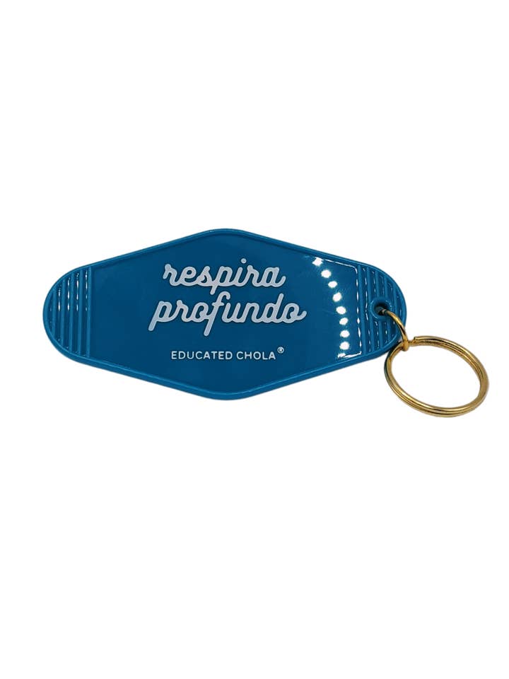 Carry Calmness with You—The ‘Respira Profundo’ Keychain." for wholesale by Educated Chola