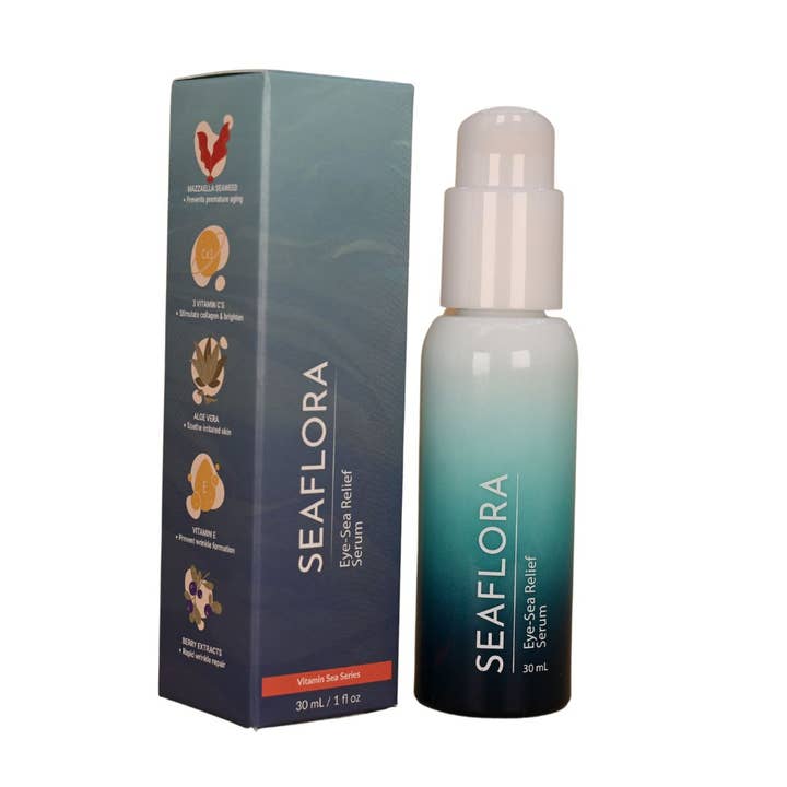 Eye-Sea Relief Serum: Illuminating Vitamin C Serum for wholesale by Seaflora Skincare
