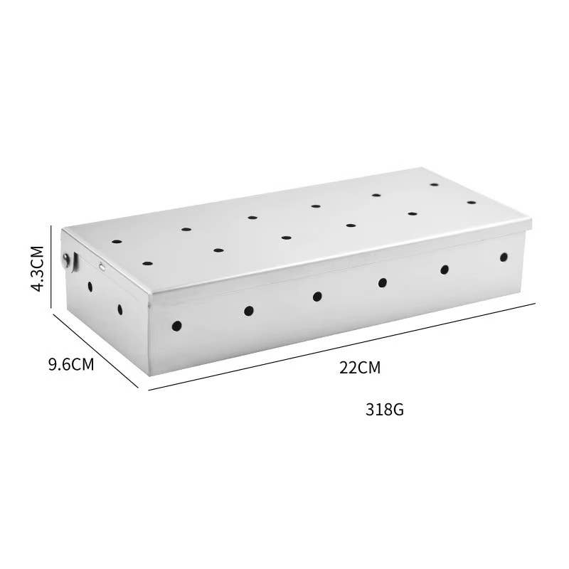 VIGOR - Wholesale Outdoor Grill Tools - Smoker Box, BBQ Wood Chips Smoker Box for Gas or Charcoal2