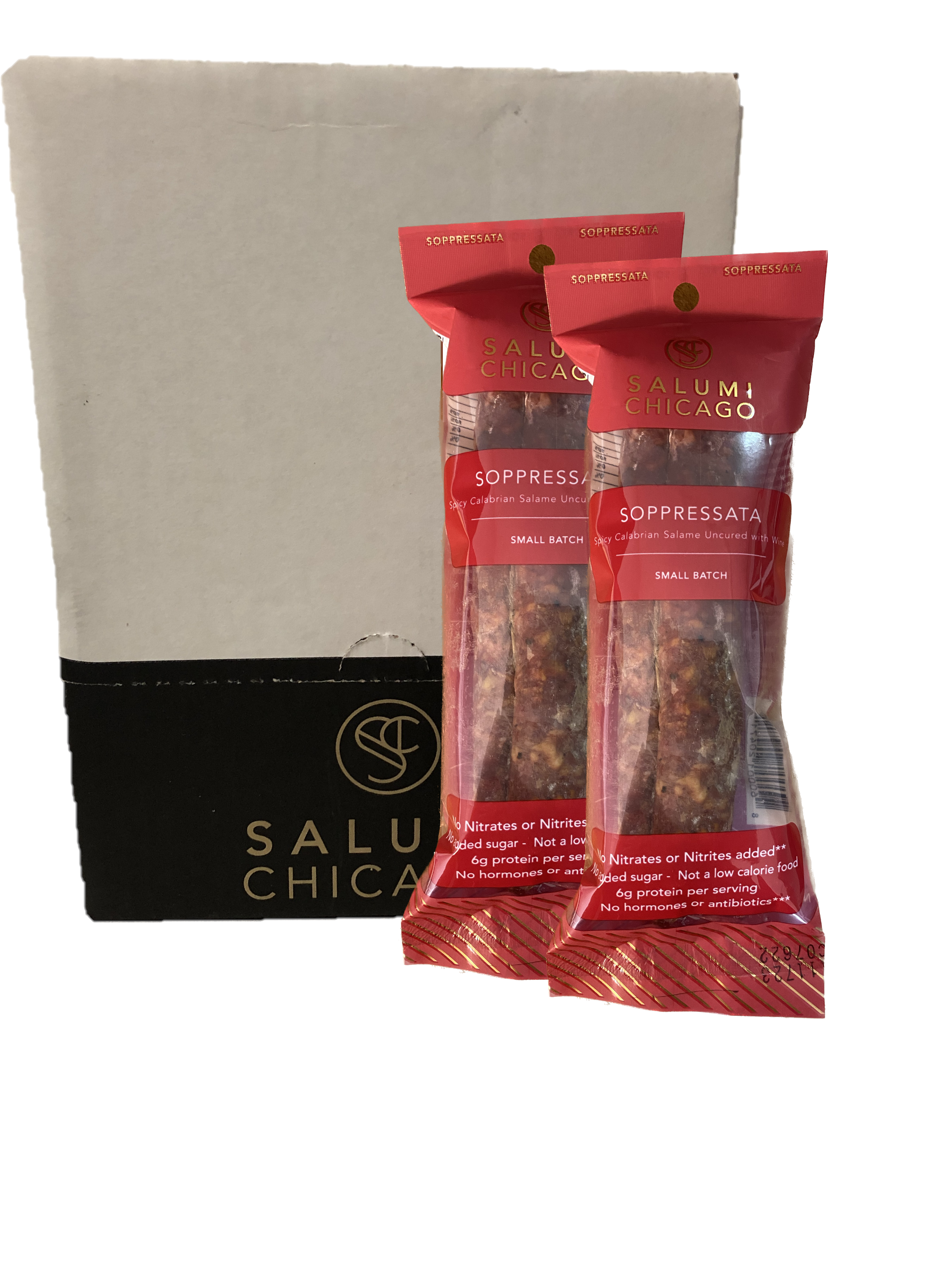 Salumi Chicago - Wholesale Salami - Soppressata (Uncured) Calabrian Chili Pepper Salami6