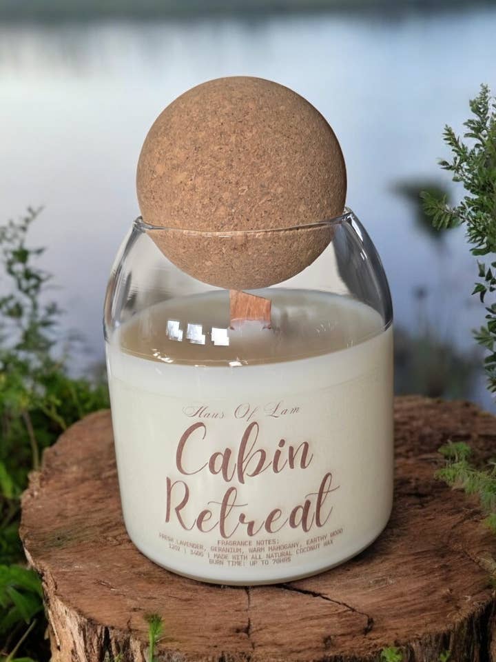 Cabin Retreat Scented Candle for wholesale by Haus Of Lam