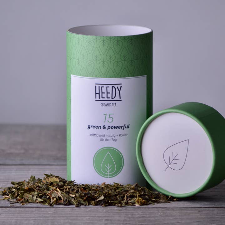 No. 15 grøn og kraftfuld for engroshandel hos HEEDY Organic Tea