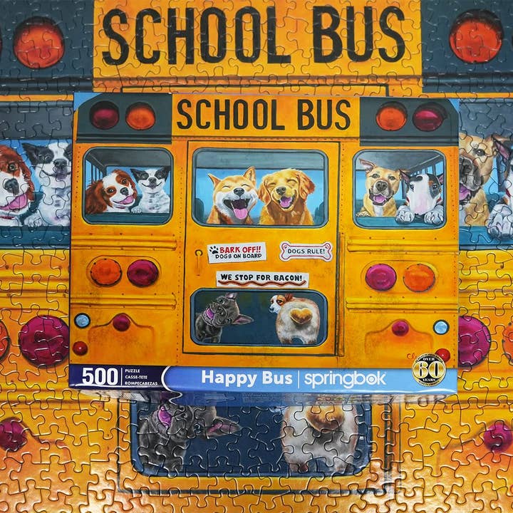 Springbok Puzzle - Wholesale Puzzle - Adult - Happy Bus 500 Piece Jigsaw Puzzle