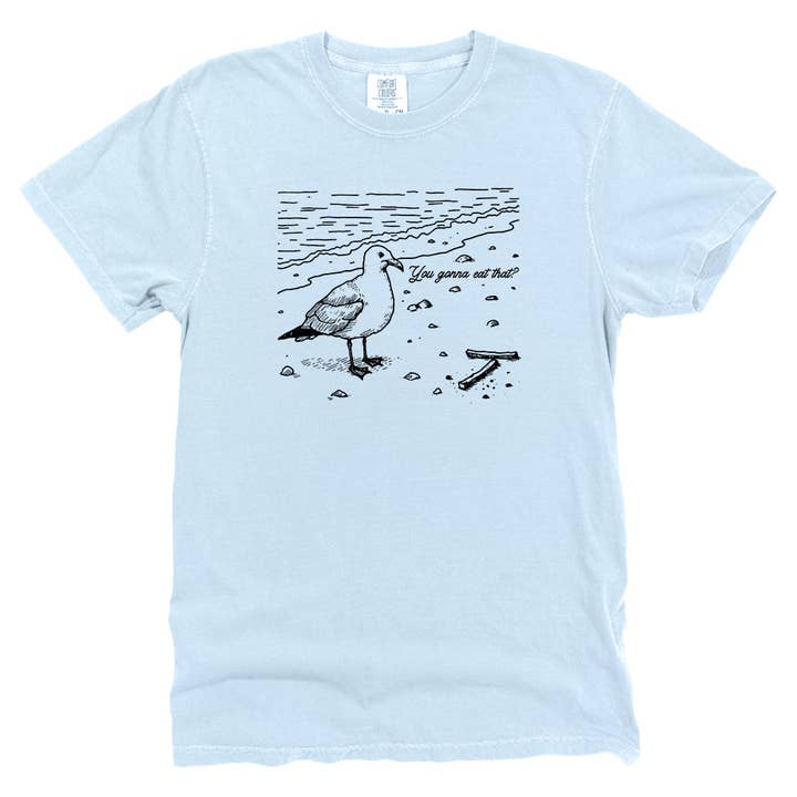 Let's Get This Thread - Wholesale Screen Printed T-Shirt - Unisex - You gonna eat that Seagull5