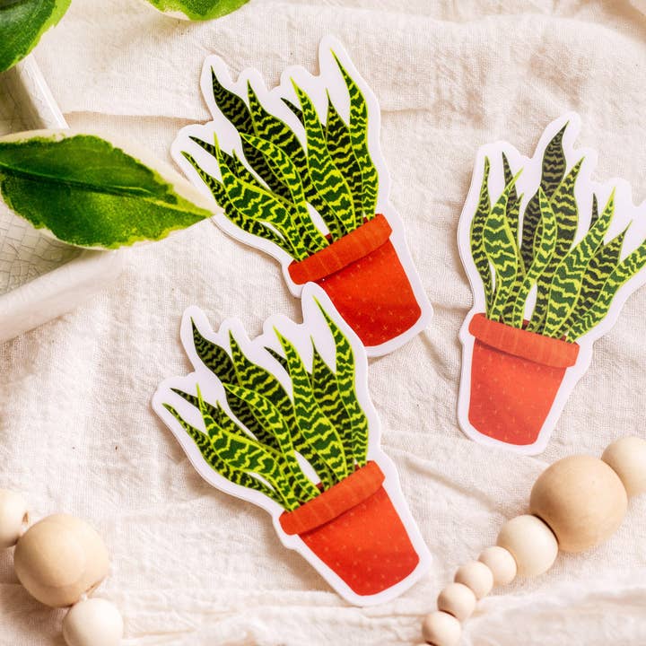Snake Plant Sticker for wholesale by The Print Pantry