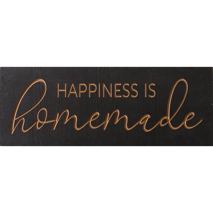 Letrero grabado «Happiness Is Homemade» (PC) para venta al por mayor de Audrey's Home & Gift