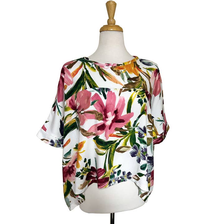 Chloe Top - Garden Whimsy for wholesale by Desserts and Skirts