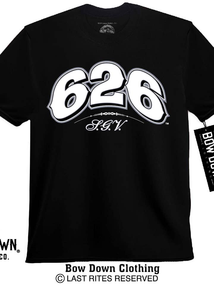 Código de Área 626 San Gabriel Valley para venta al por mayor de Bow Down Clothing