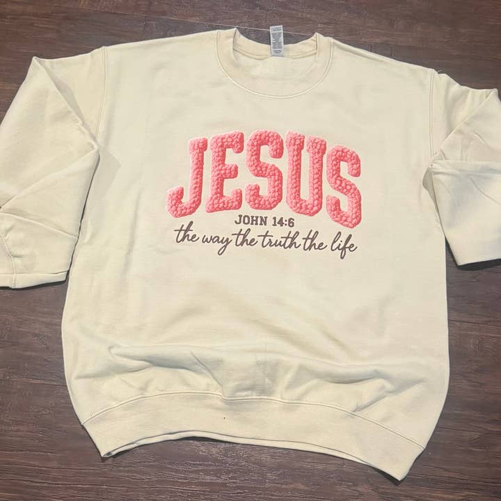 Jesus the light sweat/tee adult or kids for wholesale by Cotton Threads
