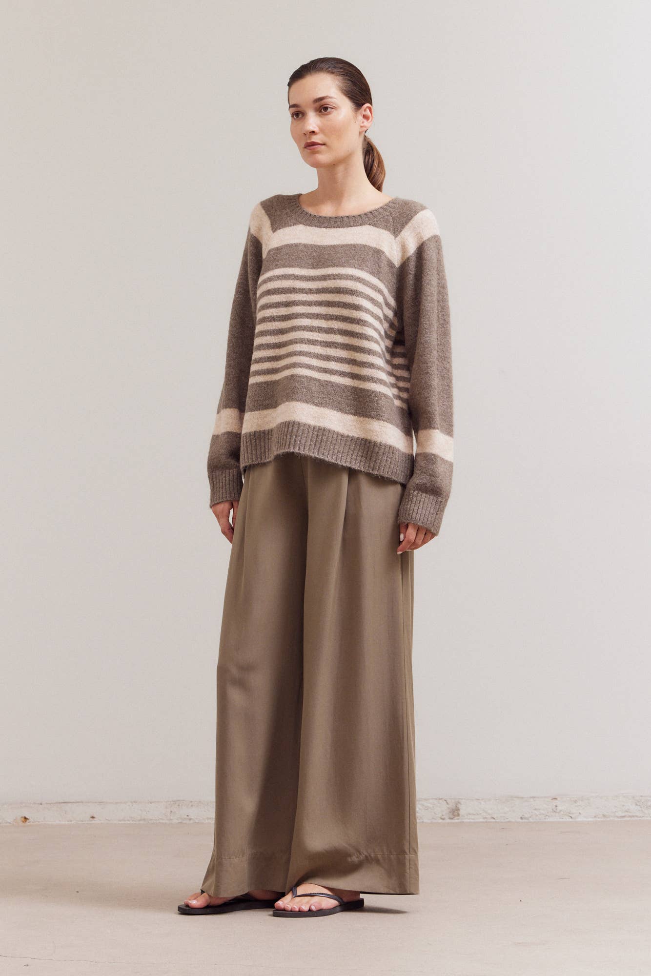 Grade & Gather - Vente Pantalon – femme - Pantalon large en TENCEL3