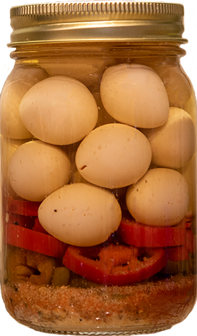 OLIVE THESE FOODS - Wholesale Pickled Vegetables - Cajun Quail Eggs - Gator Balls0