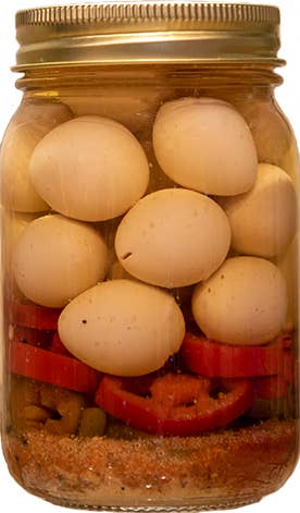 OLIVE THESE FOODS - Wholesale Pickled Vegetables - Cajun Quail Eggs - Gator Balls