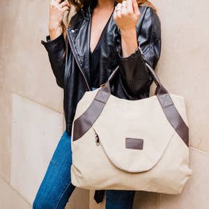 Moda Luxe Emma Suede Hobo Purse - Women's Bags in Tan
