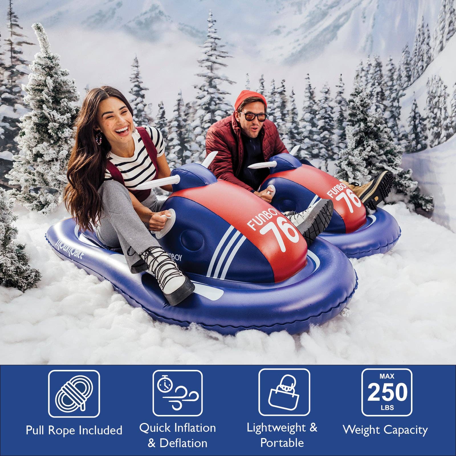 FUNBOY - Wholesale Inflatables - Retro Snowmobile Snow Sled2