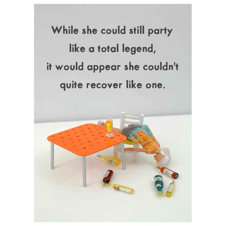 Party Legend Recovery | Best Seller Birthday | Cards for Her for wholesale by Bold & Bright