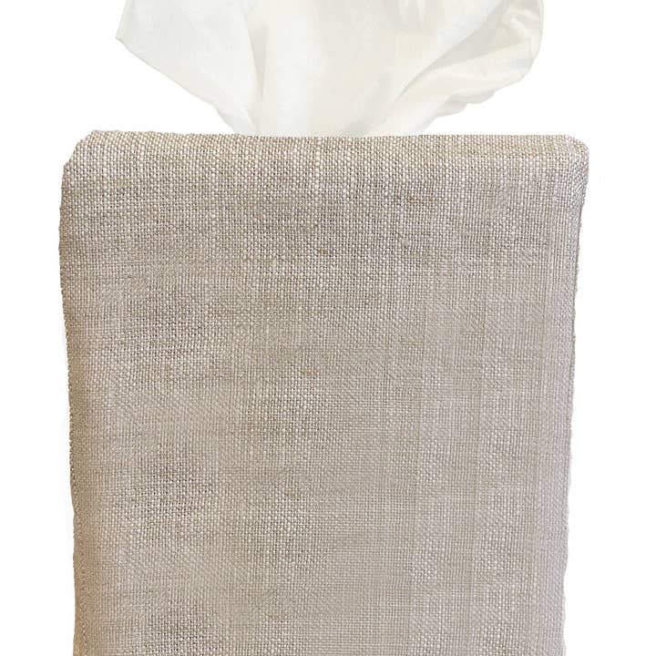 Jacaranda Living - Wholesale Tissue-doosje - Tissueboxhoes - Natuurlijke Linnen / Katoen, Geen Borduurwerk1