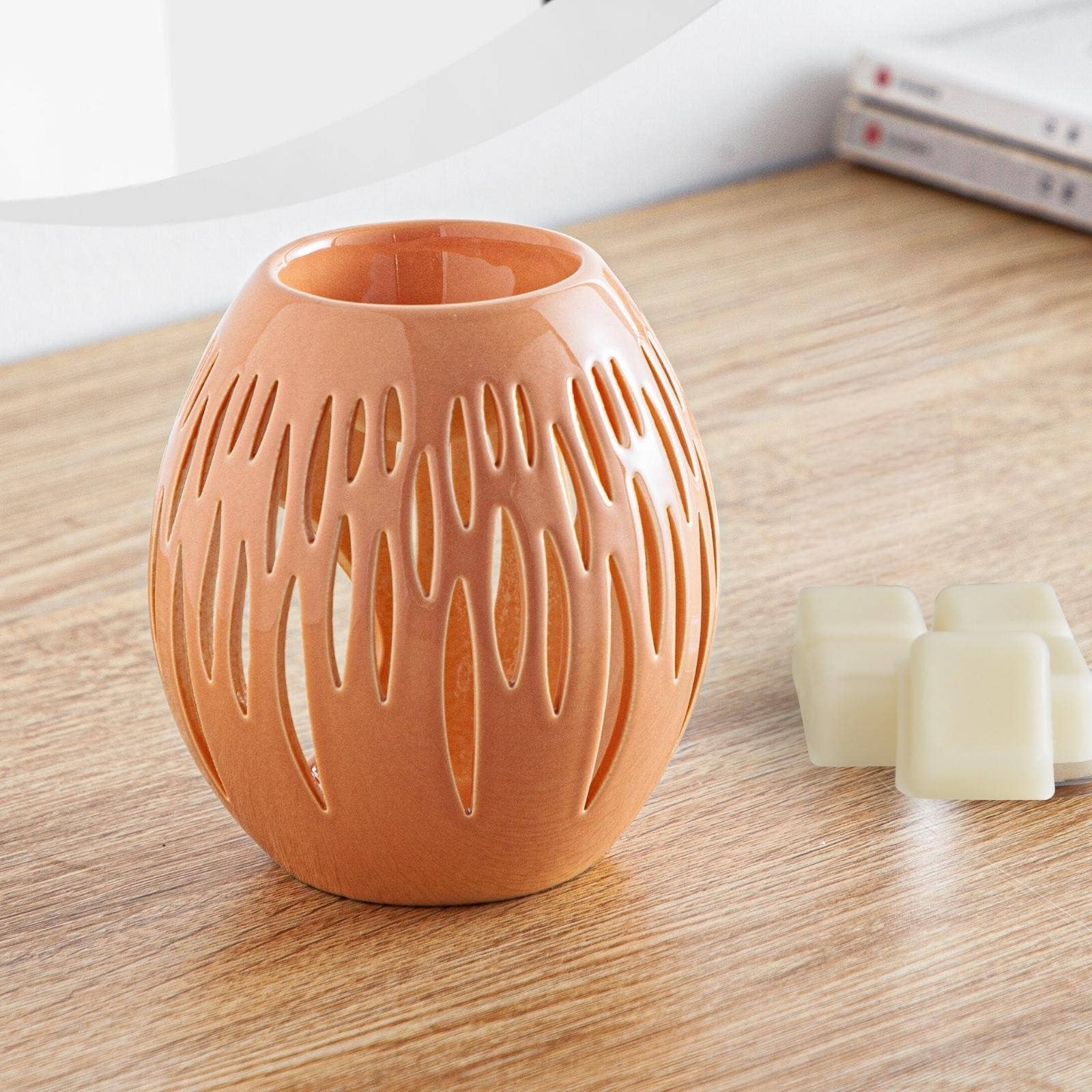 Zen'Arôme - Wholesale Oil Warmer - Ceramic Oval Wax Melter for Scented Wax Melts Terra6