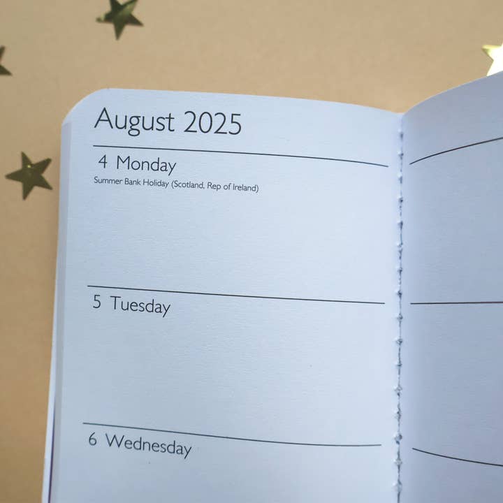 Robert Frederick Ltd – Großhandel Tagebuch – Claire Coxon Mini-Tagebuch, Art Deco 2025, Wochenansicht