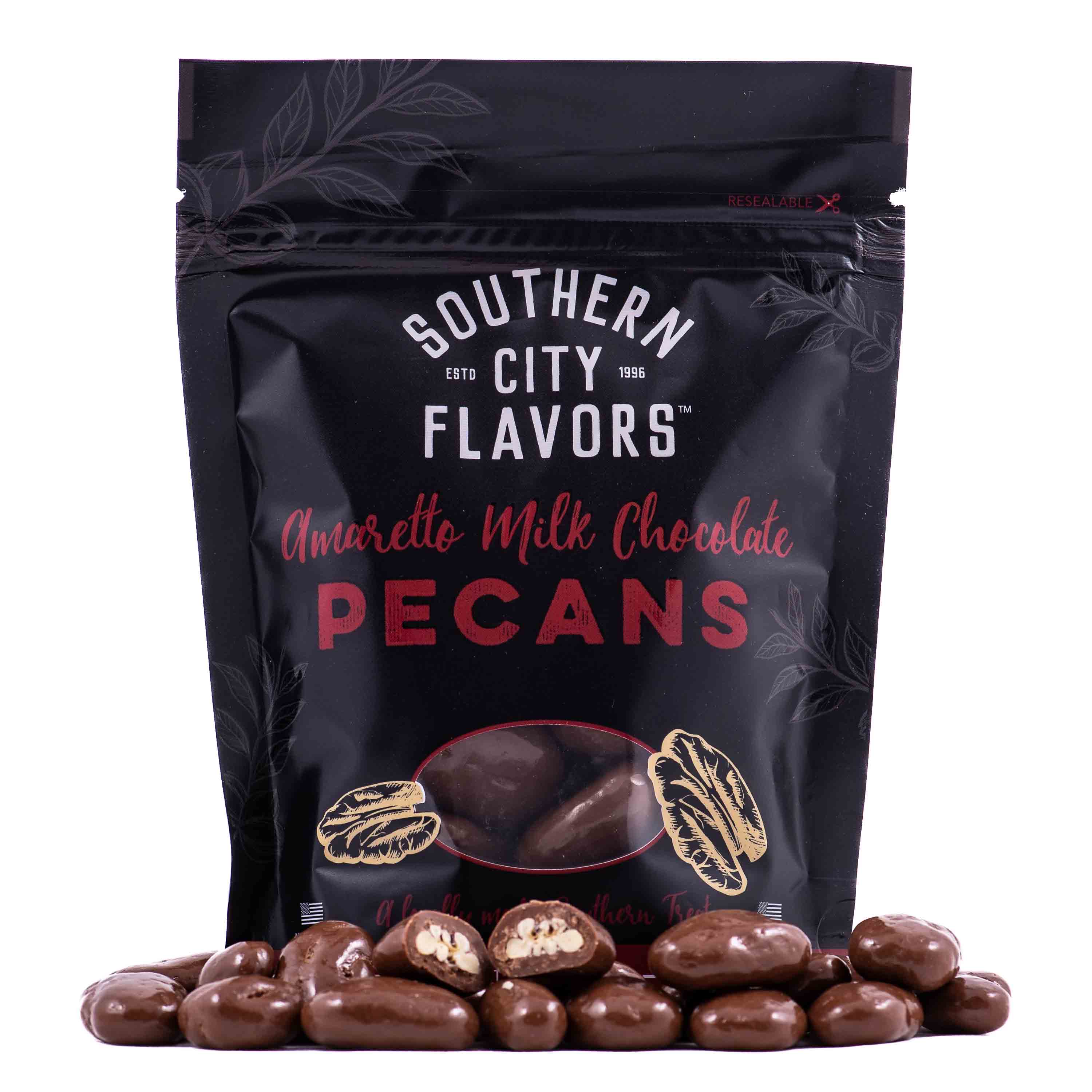 Southern City Flavors - Wholesale Chocolate Covered Sweets - Amaretto Chocolate Pecans2