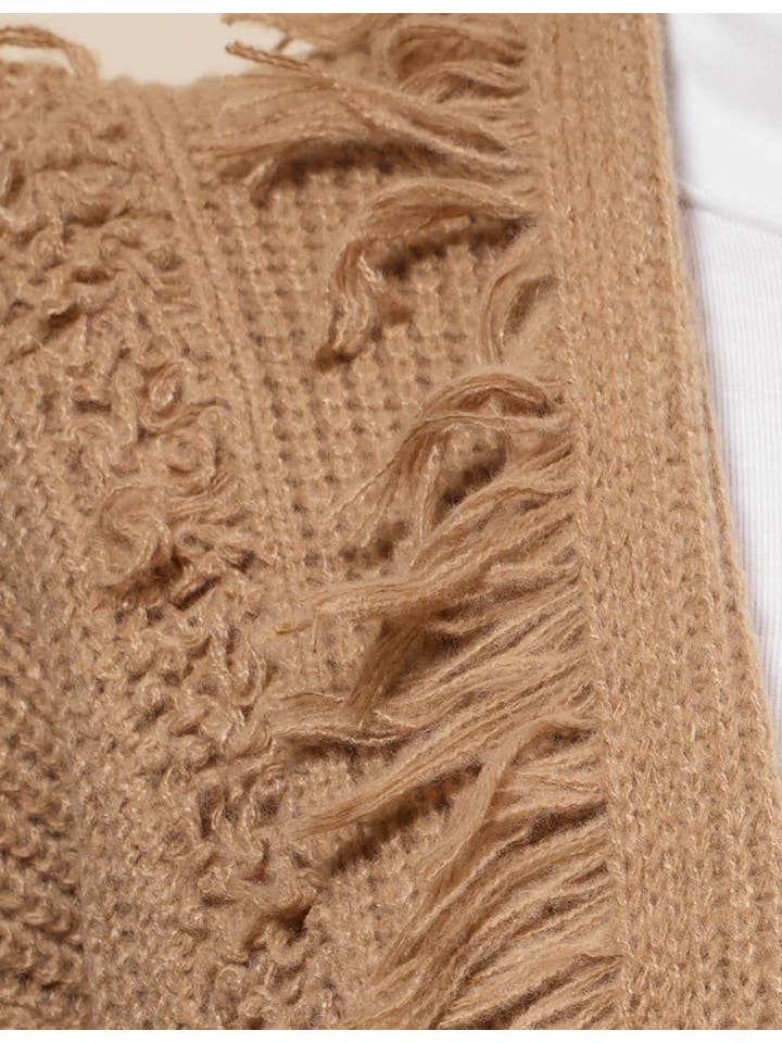 Sweetkama – wholesale Cardigan – Women’s – Ladies Solid Color Tassels Open Front Cardigan SKT410887