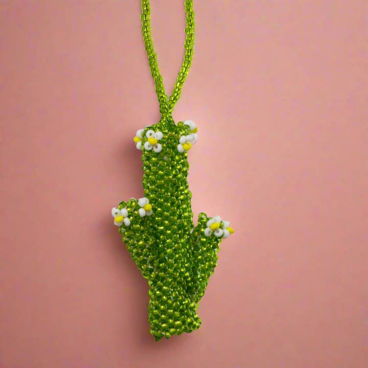 Lumily - Wholesale Ornament - Cactus Seed Bead Holiday Artisan Made Ornament - Guatemala