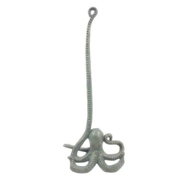 Hampton Nautical - Vendita all'ingrosso Portarotoli - Portarotolo da cucina a forma di polpo in bronzo antico in ghisa