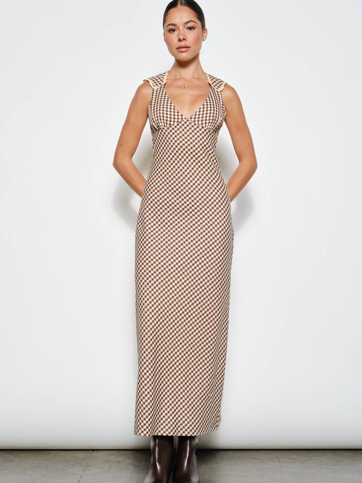 MARIANA GINGHAM DRESS for wholesale by Pretty Garbage