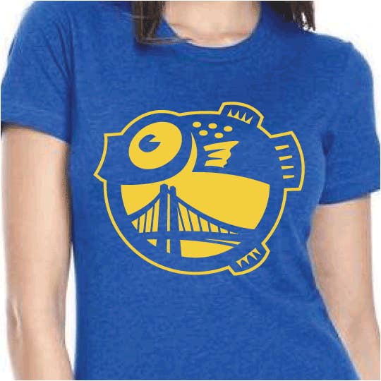 Sumofish - Wholesale Screen Printed T-Shirt - Women's - Golden Fugu (Women's)