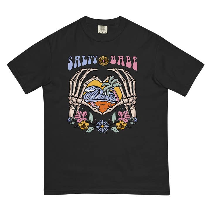 Salty Babe t-shirt for wholesale by Salty Skeleton Co.