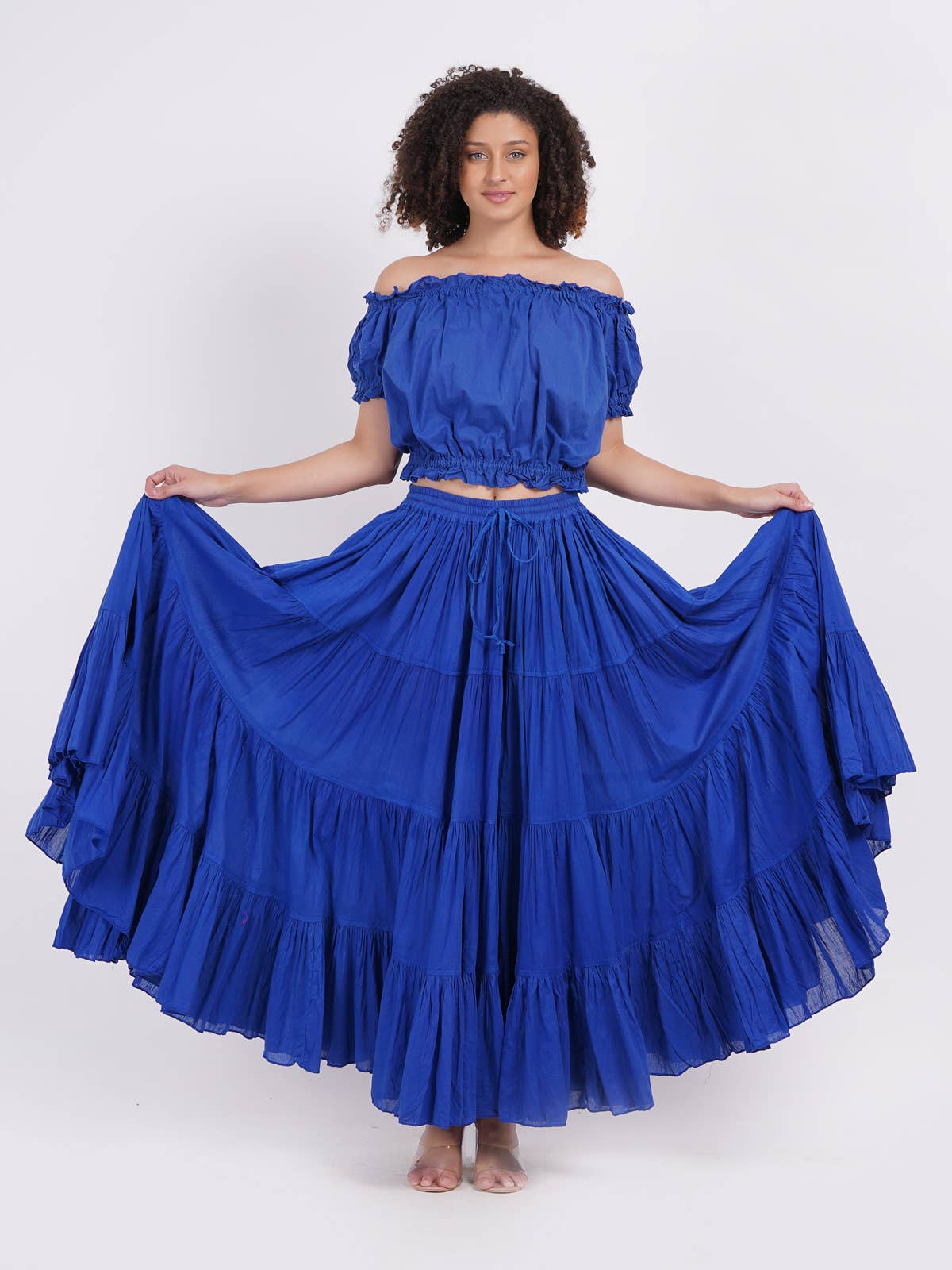 Wevez - Vente Jupe – femme - Jupe Renaissance en coton de 25 mètres de style American Tribal Style29