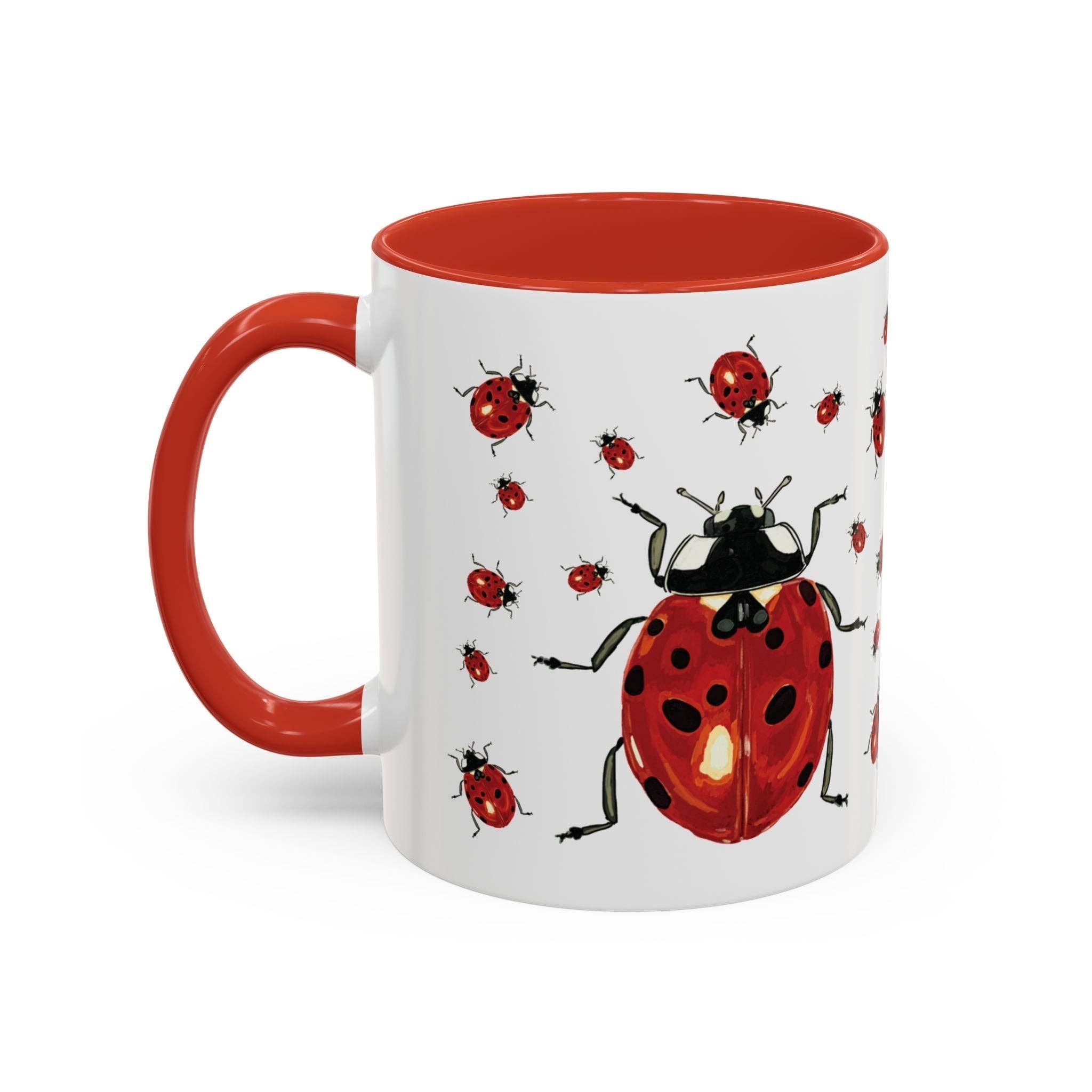 Blue Cava - Wholesale Coffee Mug - Ladybug Two Tone Ceramic Mug (11oz & 15oz)18