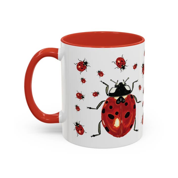 Blue Cava - Wholesale Coffee Mug - Ladybug Two Tone Ceramic Mug (11oz & 15oz)18