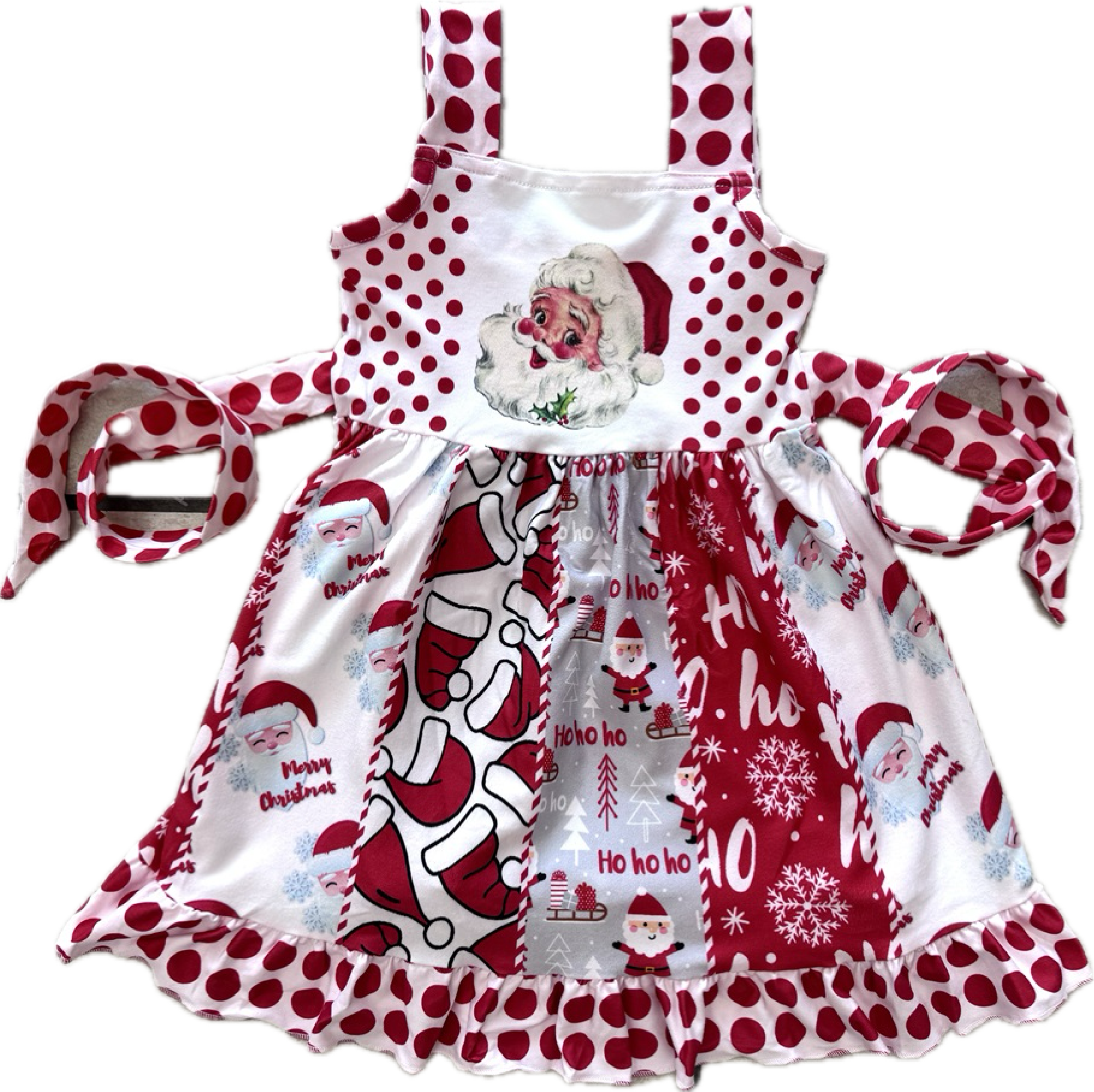 JJ BEBE LAND - Wholesale Dress - Kids - Girls Christmas Santa Dress0