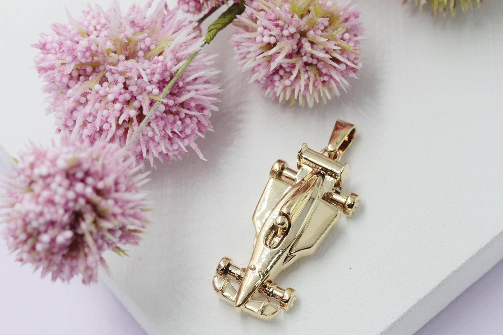 Cherie by Cherie - Wholesale Individual Charm/Pendant - Race Car Pendant Formula One Charm Pendant0