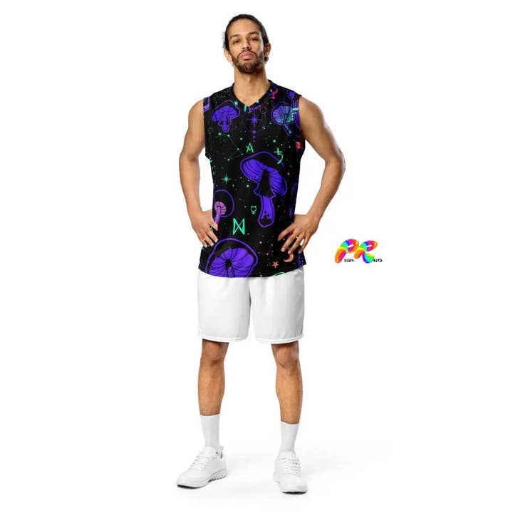 Camisola de Basquetebol Mushroom Cult Rave por atacado de Prism Raves
